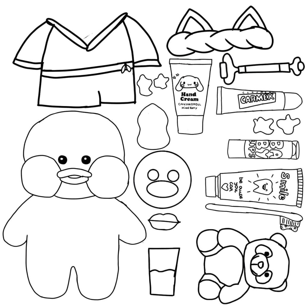 Desenhos do Paper Duck para imprimir e colorir - Kids Color
