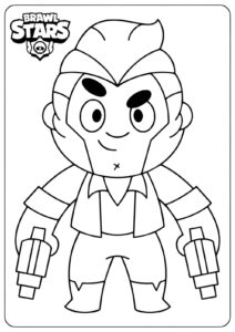 Desenho do colt de Brawl Stars para colorir