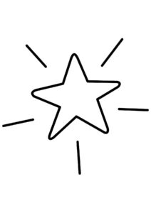Desenho da estrela para colorir