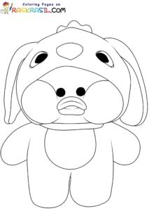 Desenho de Paper Duck coelho para imprimir