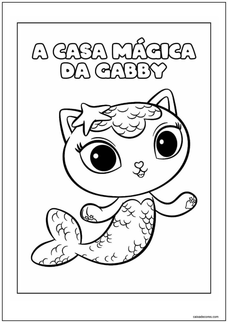 Desenhos da casa mágica da Gabby para imprimir e colorir - Kids Color