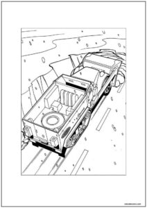 Desenho de hot wheels tork maddox com caminhão pesado para colorir
