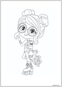Desenho de luluca posando para imprimir