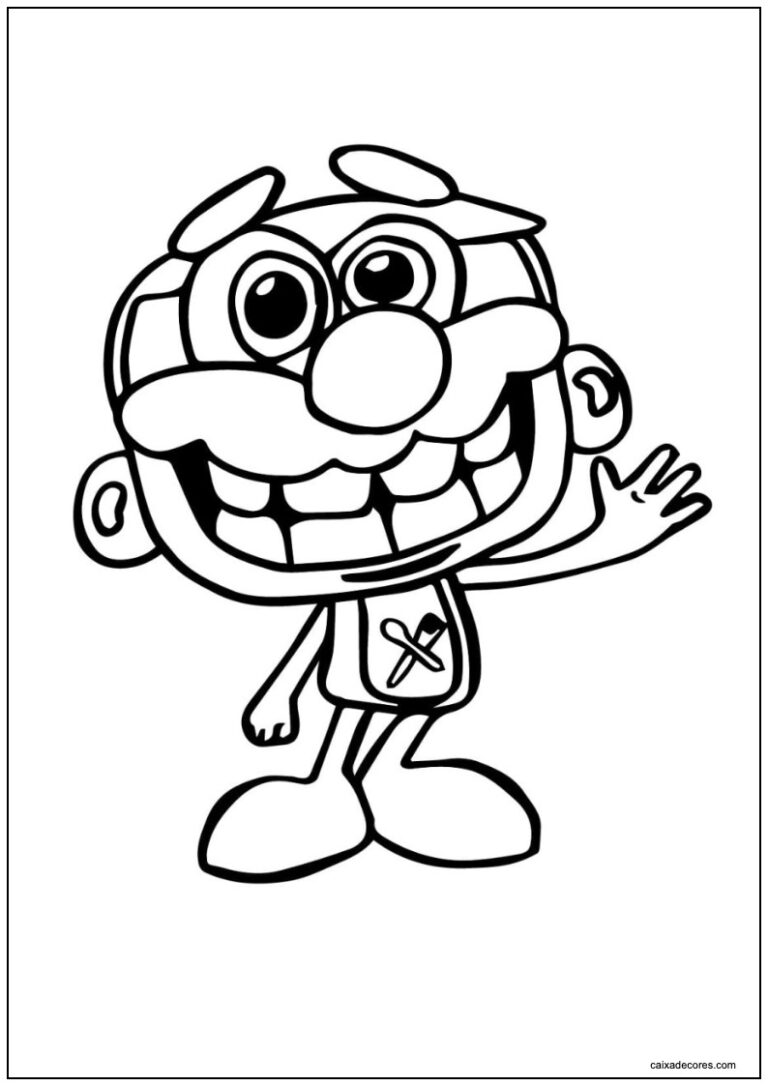Desenho do josé comilão amigável para colorir - Kids Color