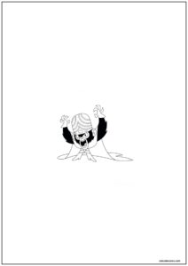 Desenho do macaco loco das meninas superpoderosas para imprimir