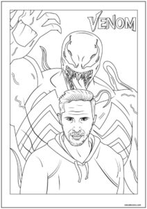 Desenho do venom para imprimir 2