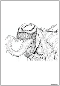 Desenho do venom para imprimir 28
