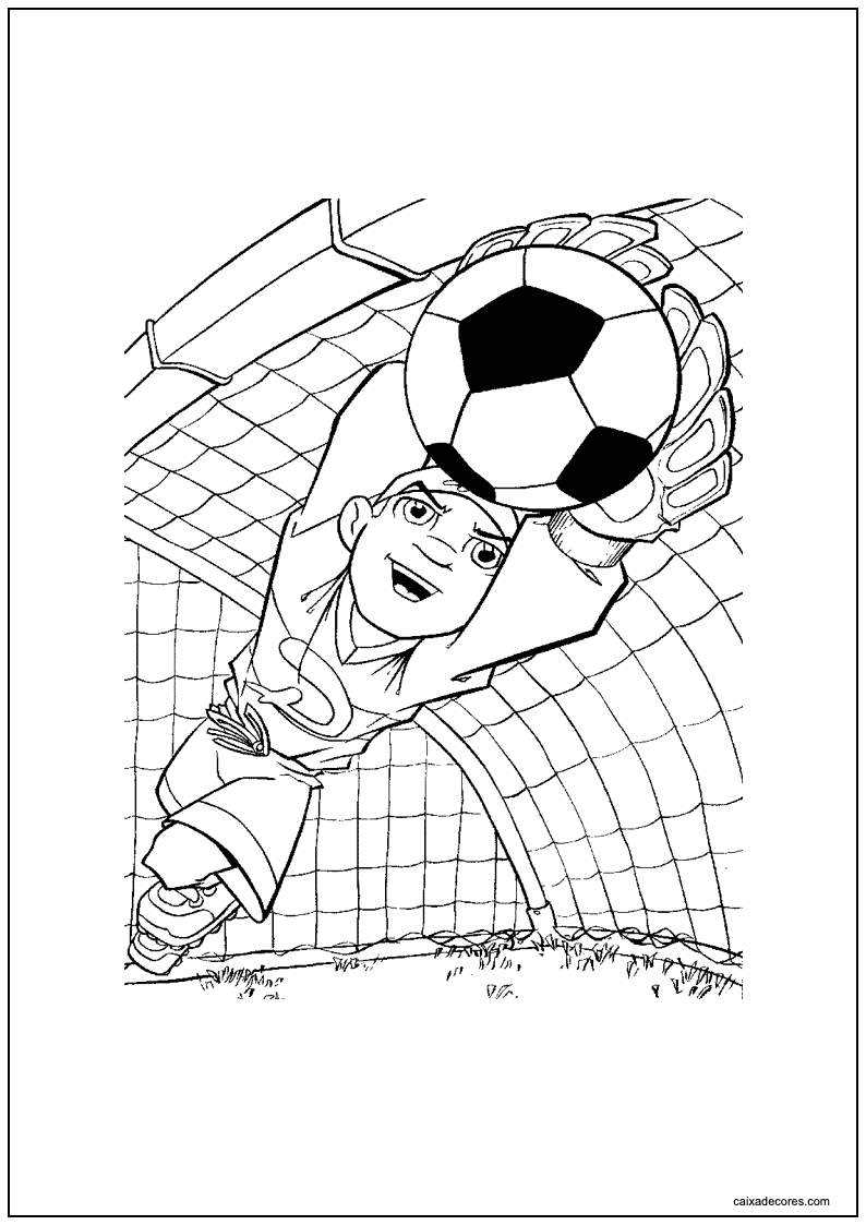 Desenho futebol para imprimir 2